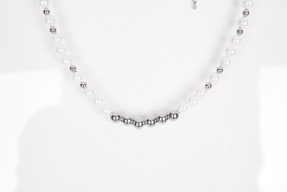No.8707 HOLY IN CODE pearl & surgical 3type necklace