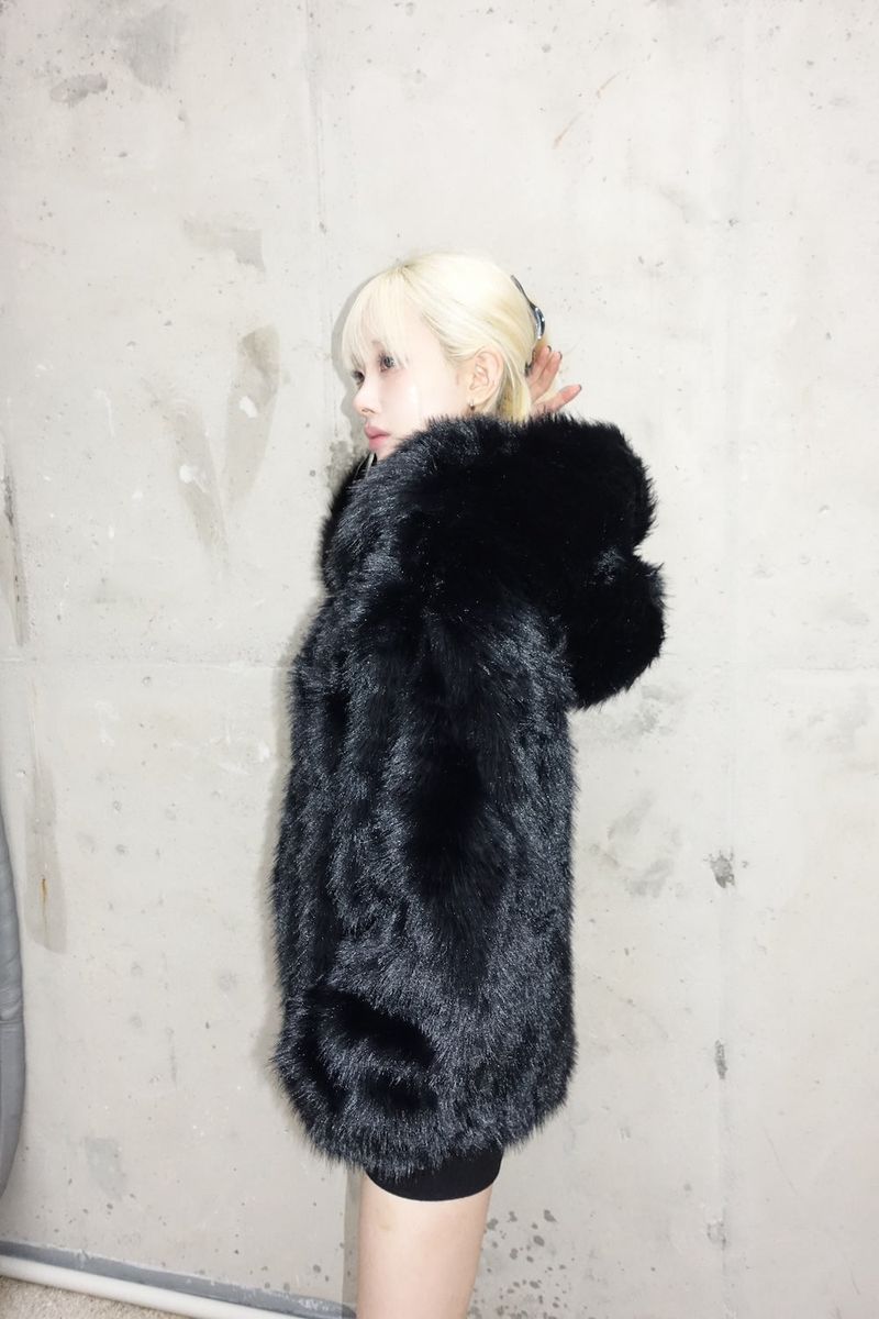 Street Hooded Fur Jacket