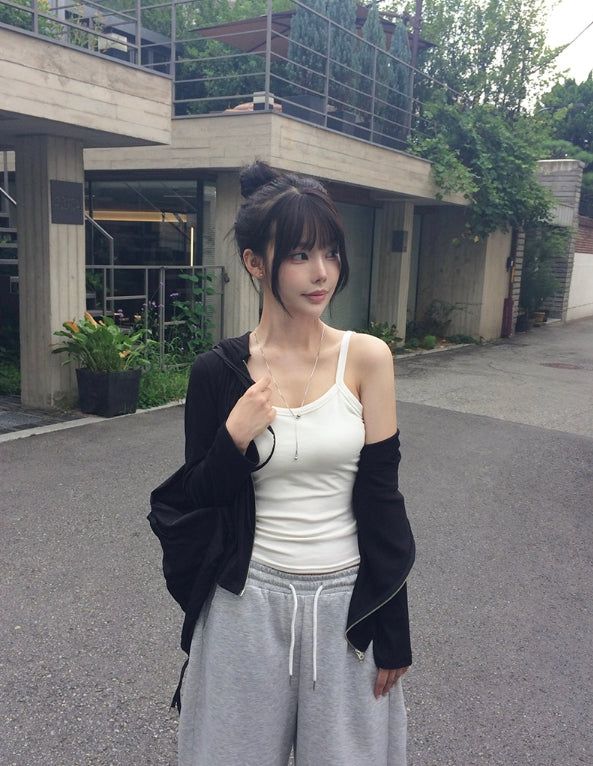 Rufu Plain Cap Strap Sleeveless