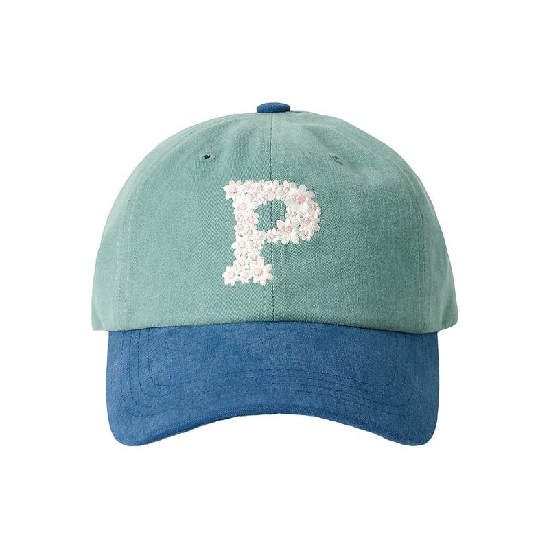 Floral P Logo Ball Cap (Blue & Teal)