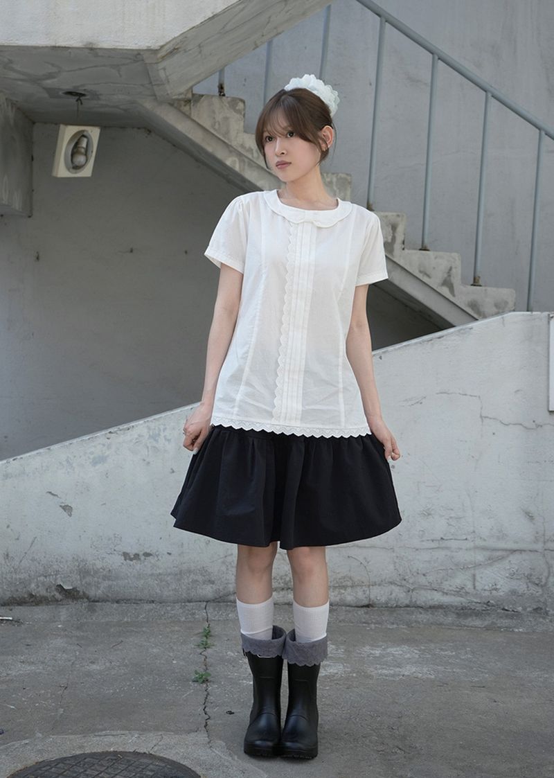 Lean Bow Blouse (white)