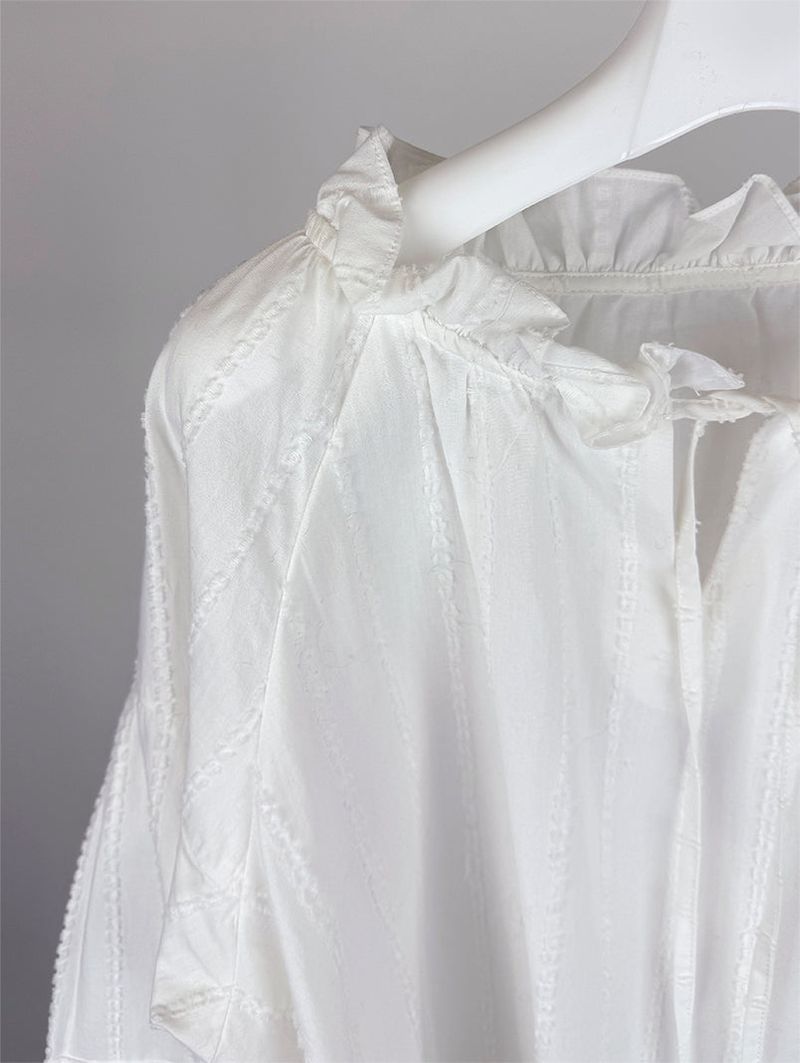 BENNY FRILL PUFF BLOUSE (2C)