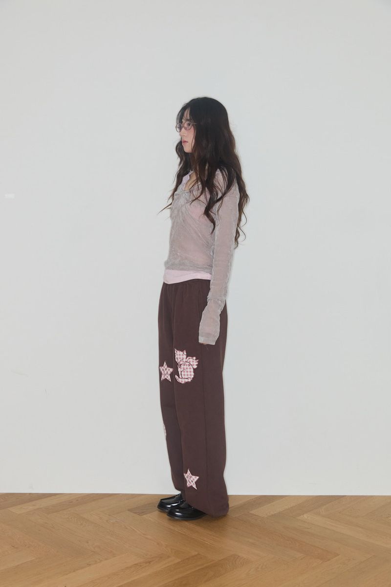 SHERRY RIBBON VELVET TOP (GREY)