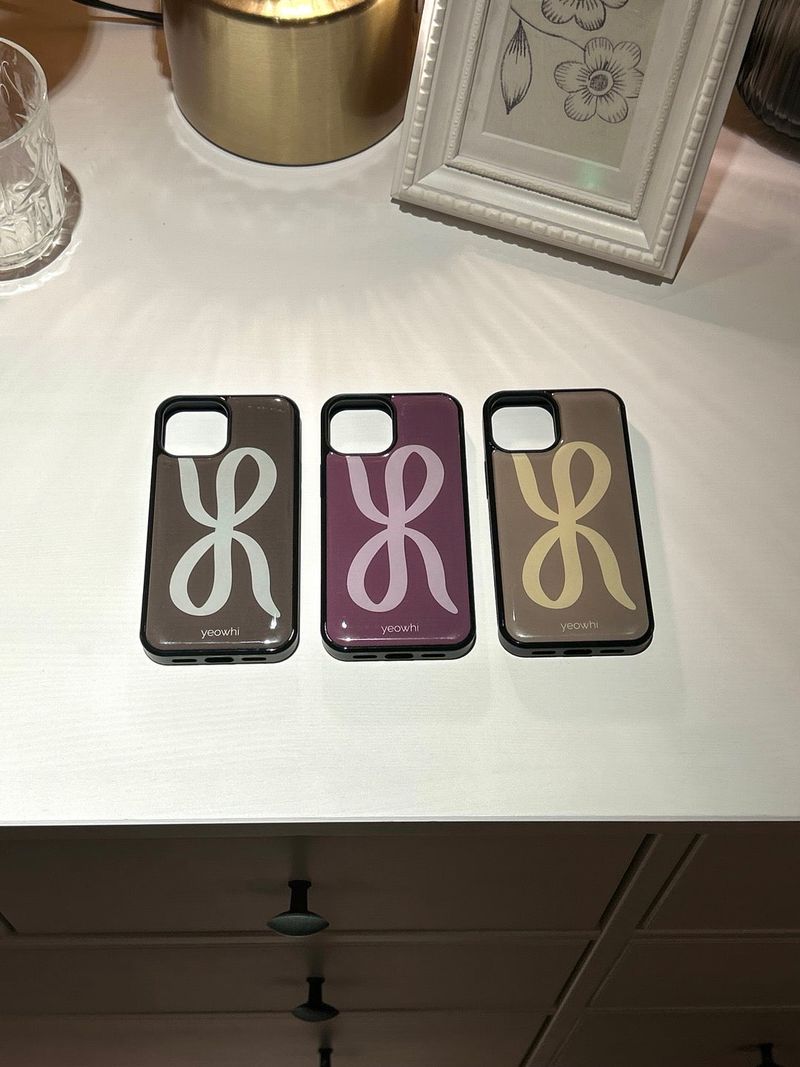 [MADE] yeowhi logo epoxy bumper case_reddish brown