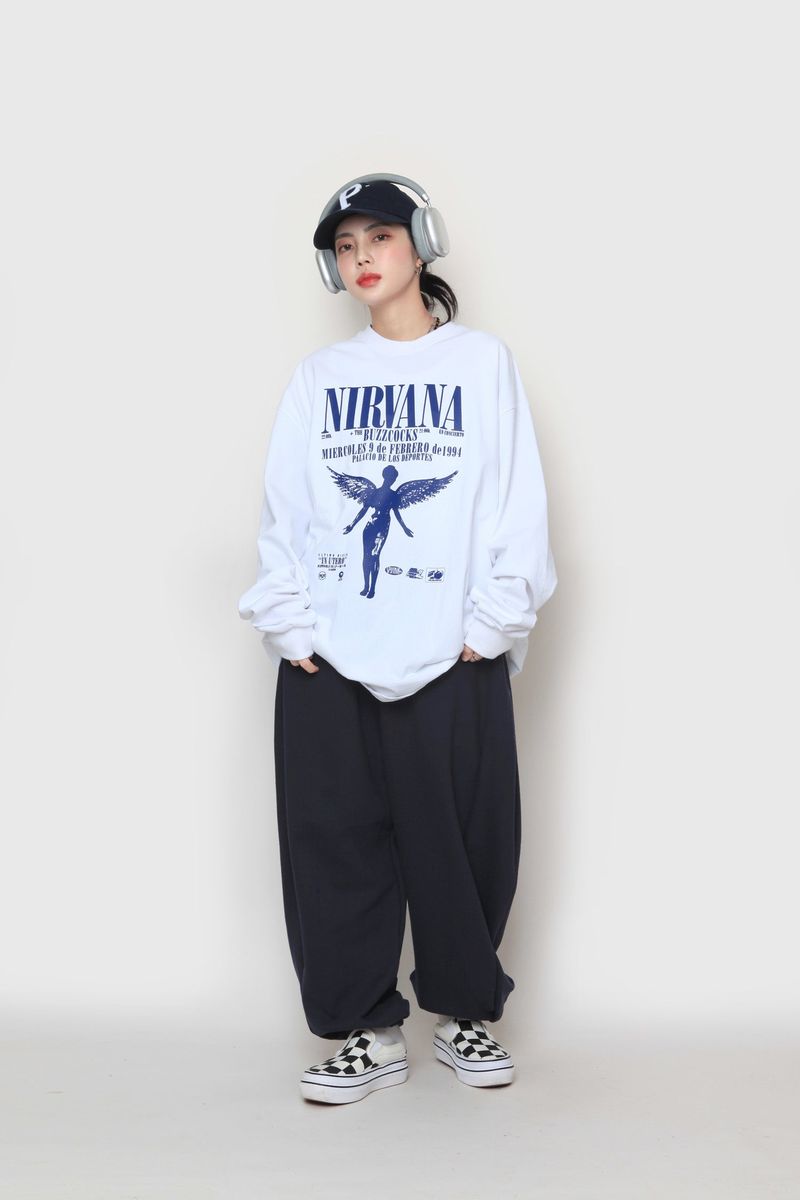 Nirvana Angel Long Over Sleeve T