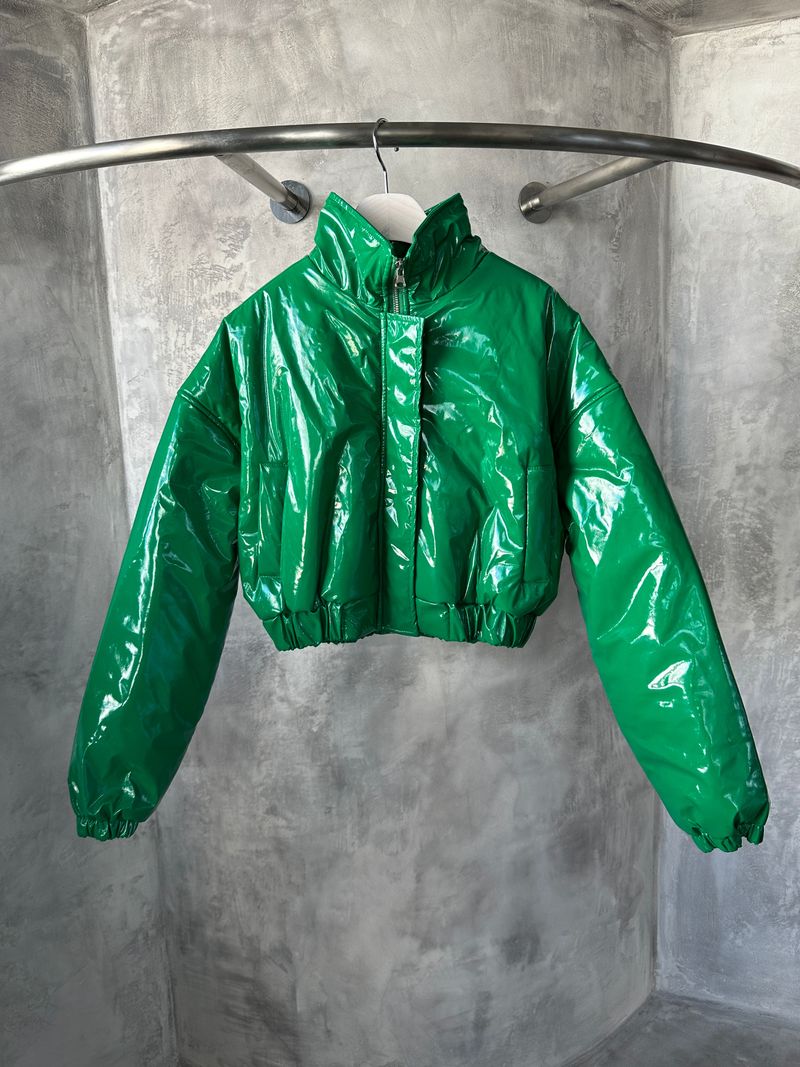 Enamel Glossy Cropped Padding