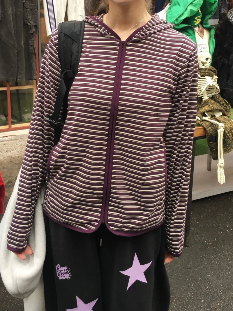 Bebe Stripe Fleece Hoodie (4c)