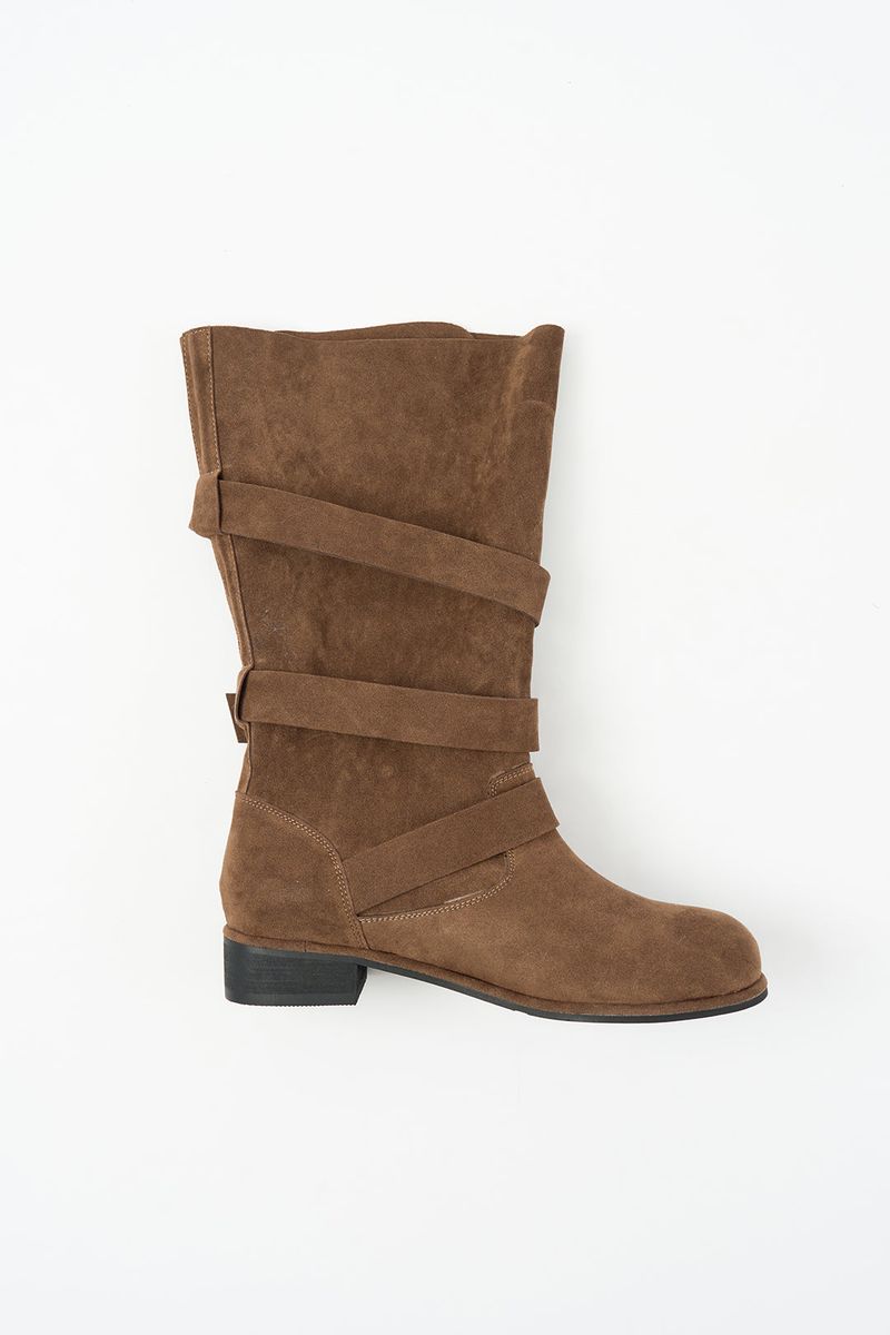 Flexi triple strap buckle boots