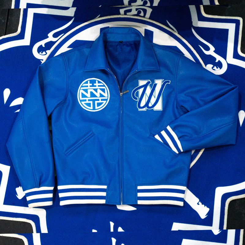 Blue Vice Varcity Jacket