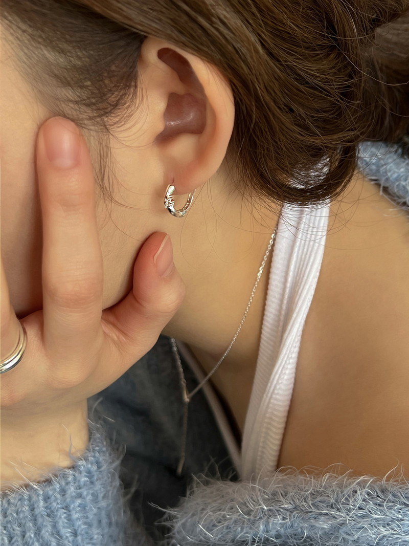 Piece earring (silver)