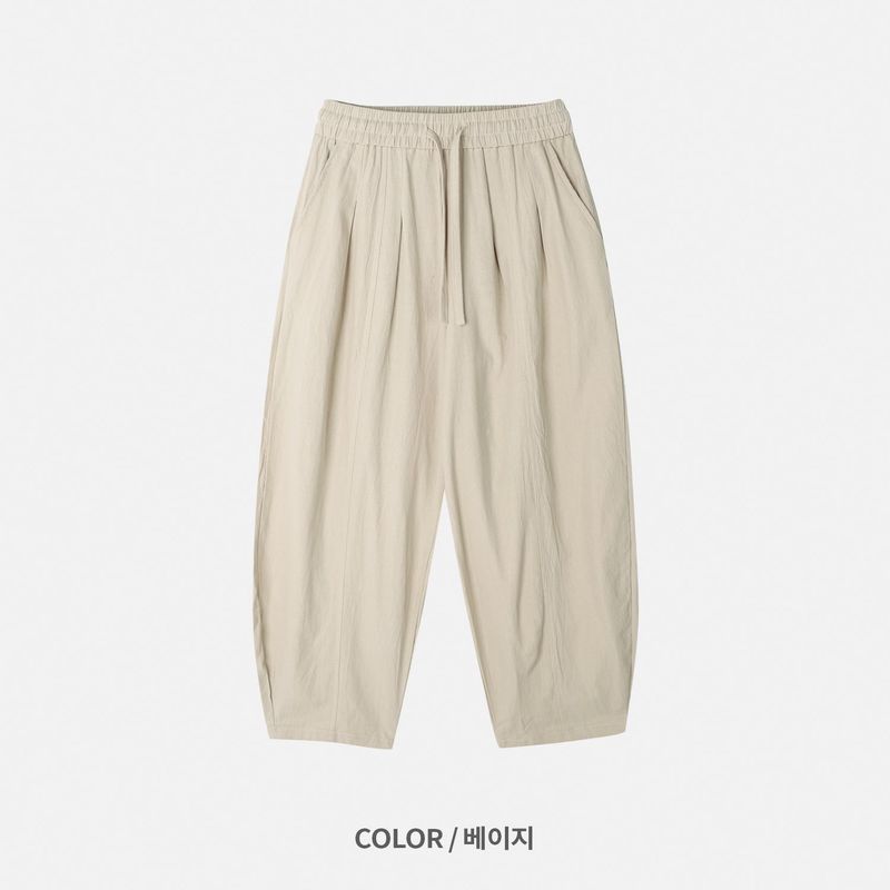 Mono Linen Wide Balloon Pants 4C