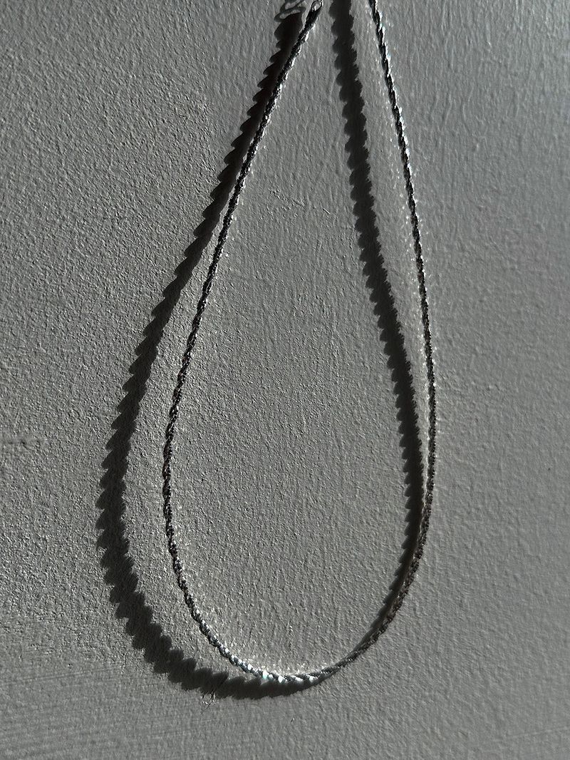 [925silver] Sparkle rope necklace