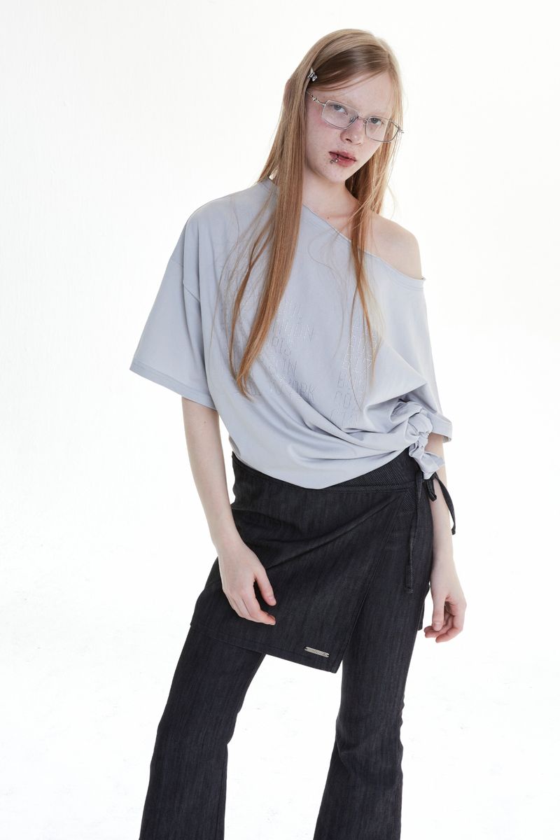 DEPARTURE CUBIC UNBALANCED TOP (GRAY)