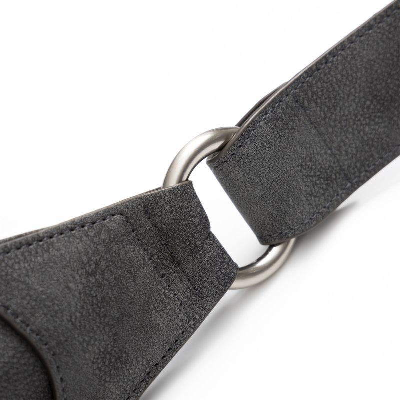 Bumpy Buckle Stone Bag (Gray)