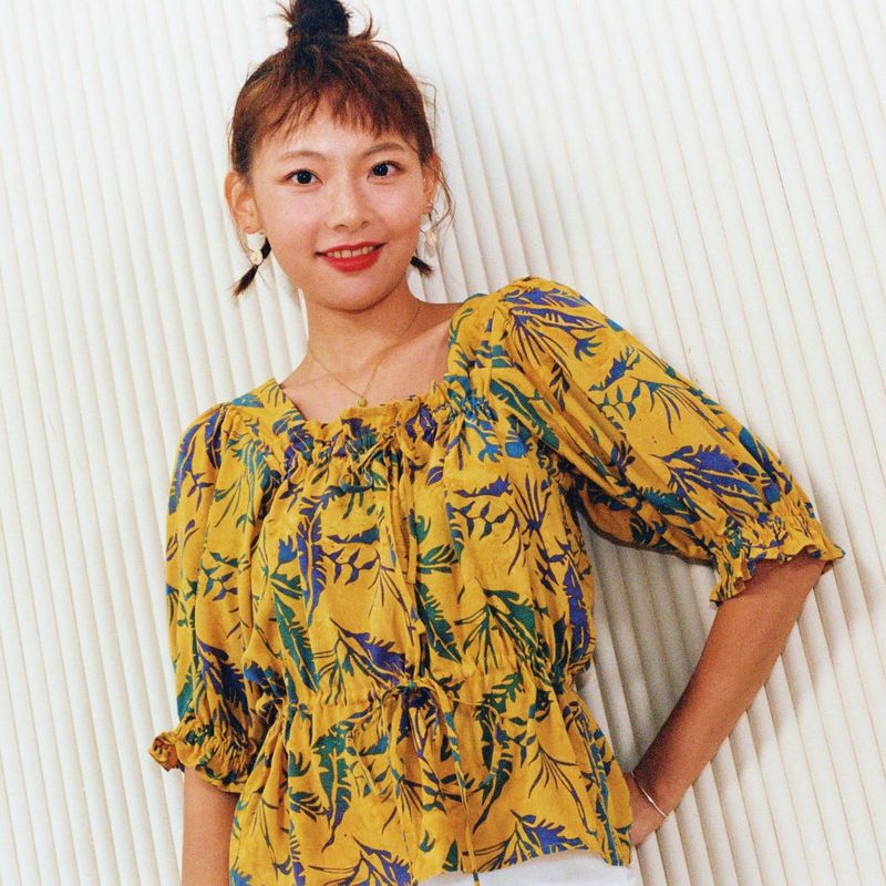 [Banana Leaves Blouse] Mustard