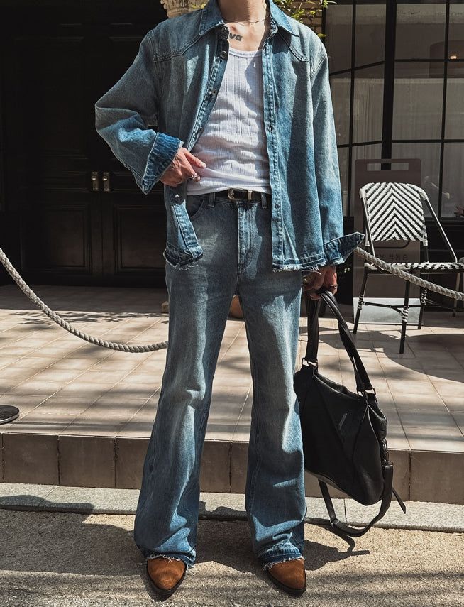 Tales Flare Denim Pants