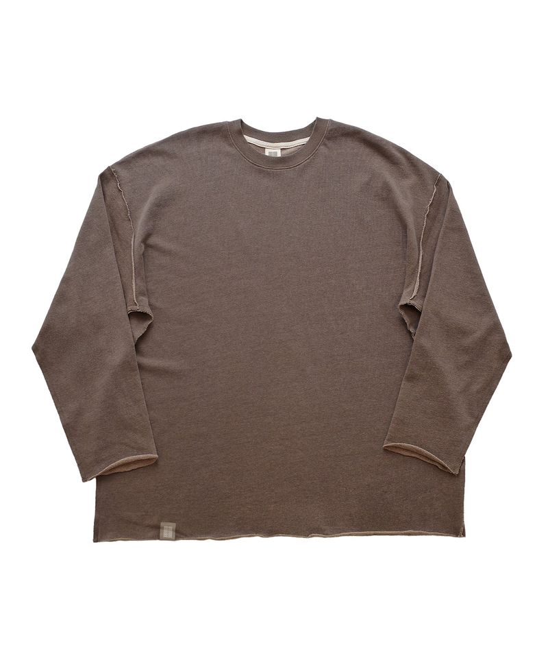VINTAGE P. DYEING CUT-OUT BOX TEE (Brown)