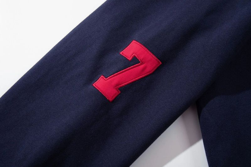 Number Patch Hood Zip-Up