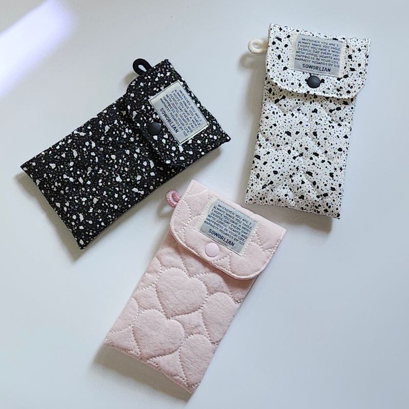 Pencil Pouch_Quilted Heart Black