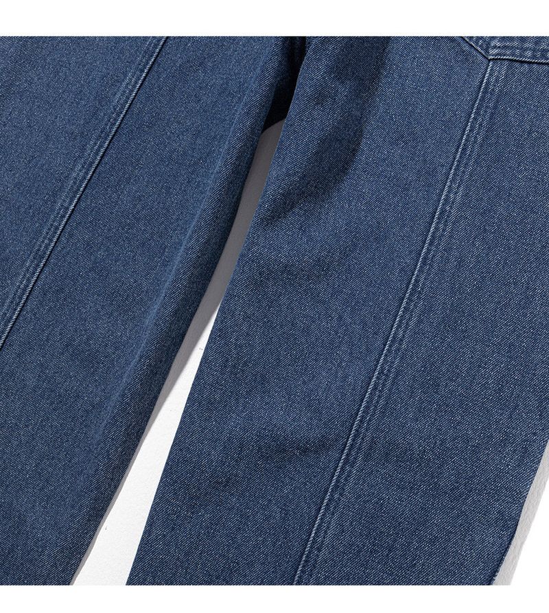 INCISION INVERTED WASHED DENIM PANTS