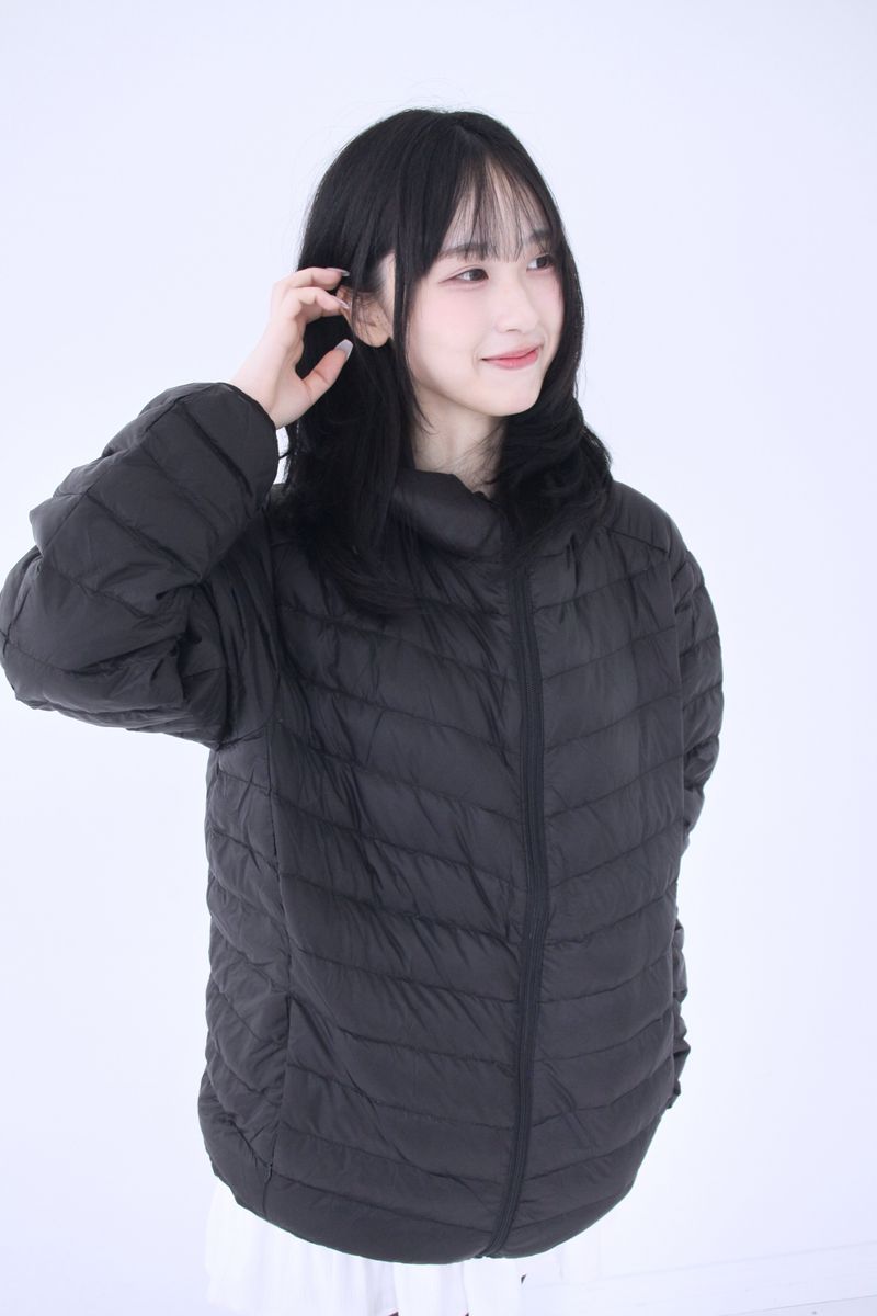 Duck-Down Light Hooded Slim Lightweight Padded (2colors)