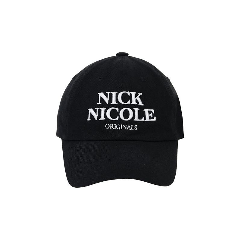 NICK&NICOLE(ニック&ニコール)の「ORIGINALS NICOLE BALL CAP_BLACK WHITE(Hats)」