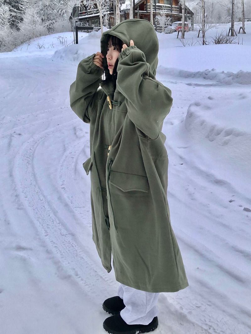 (quilted beam)Miyuki long hood duffle coat