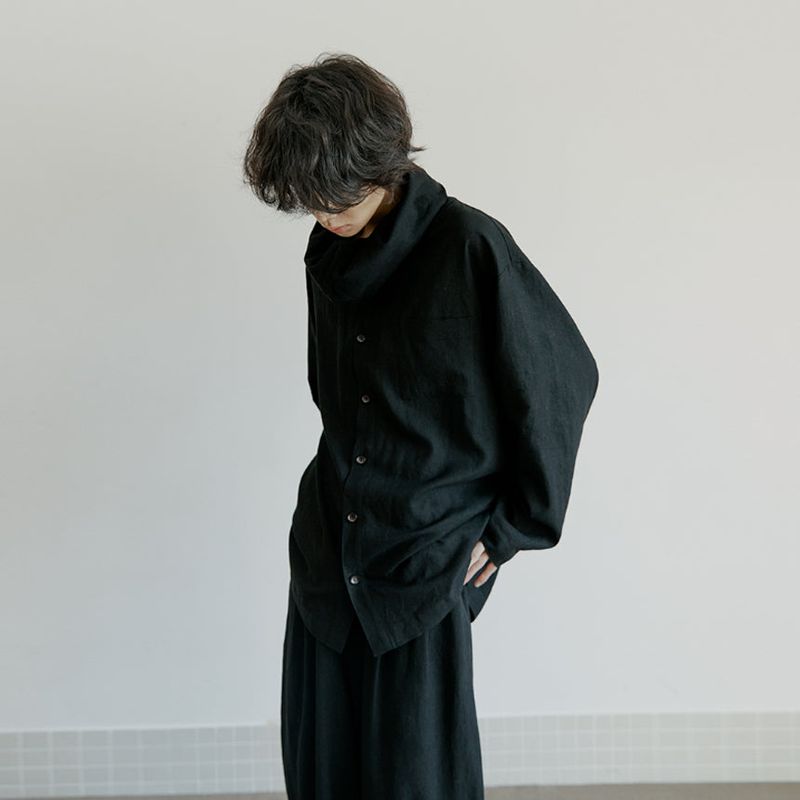 malen（マレン）の「unisex muffler shirts black（Tops）」