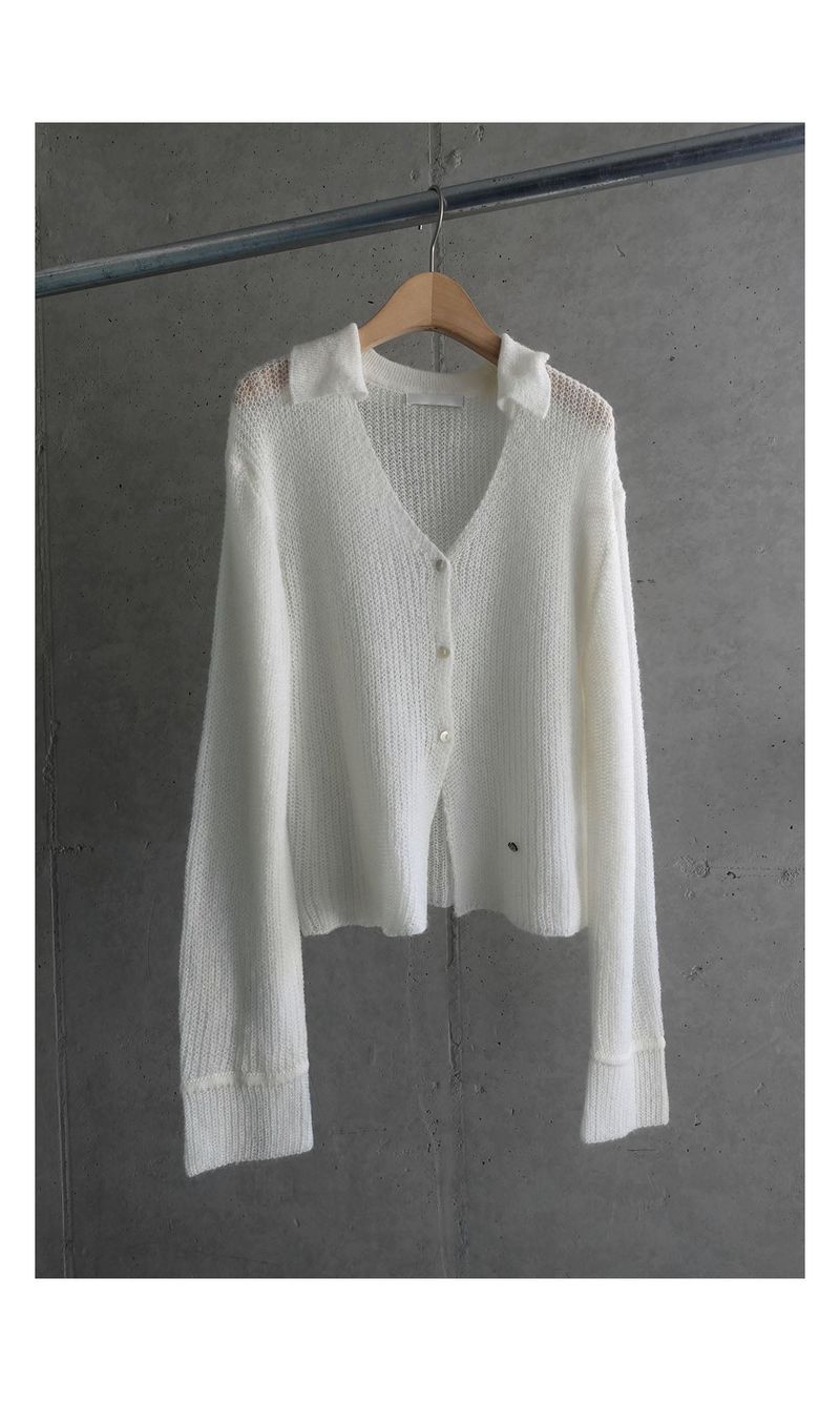 Lily kid mohair cardigan (2C)