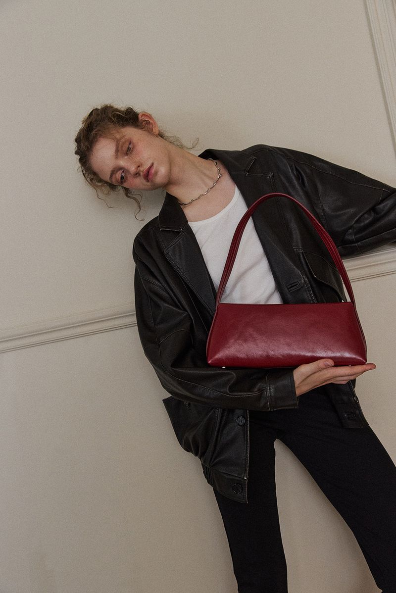 MADE_Linea Baguette Bag/ RED