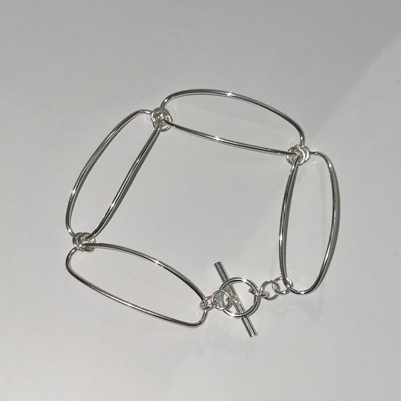 [925silver] Connecting link bracelet