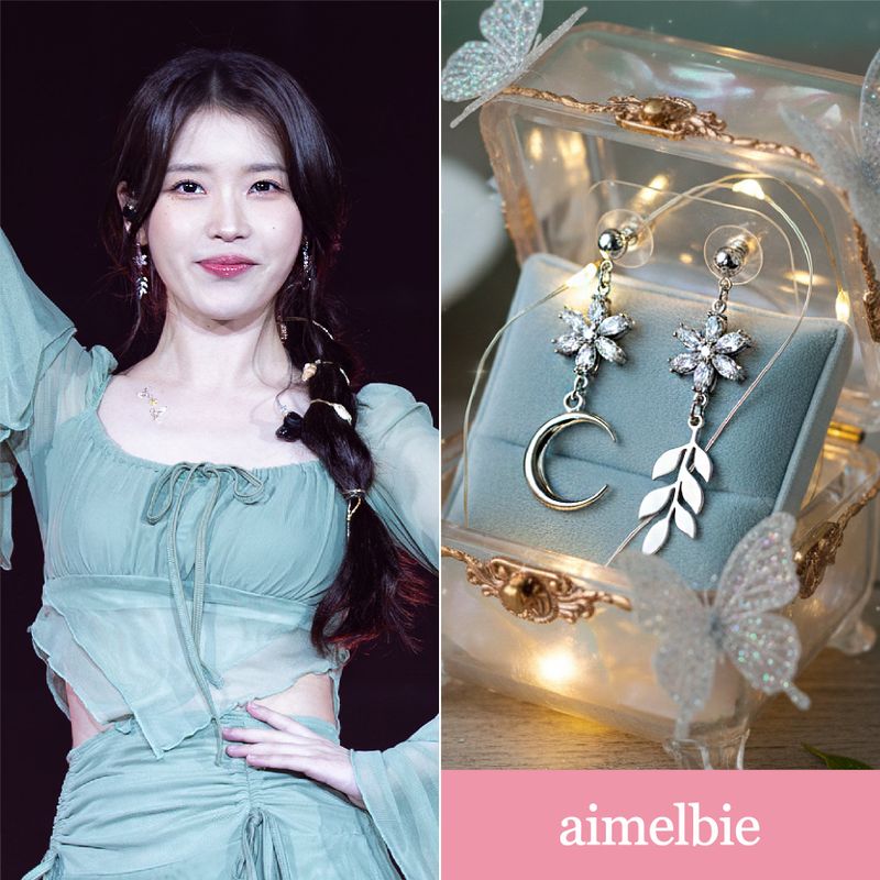 aimelbie（アイメルビー）の「[IU Piercing] ルナリーブスピアス（アクセサリー）」