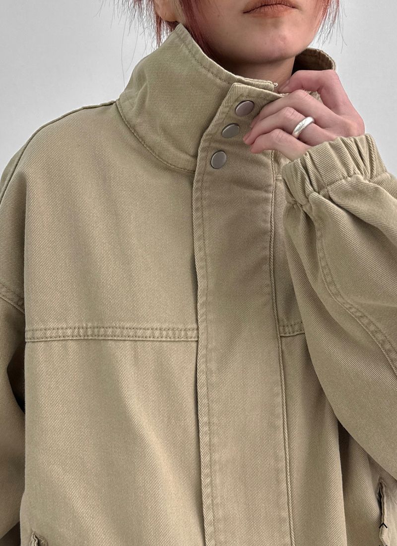 [MADE] Zeke High Neck Two-Way Cotton Jumper