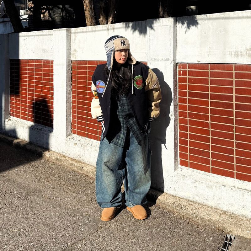 Oversized Fleece-Lined Check Shirt Jacket