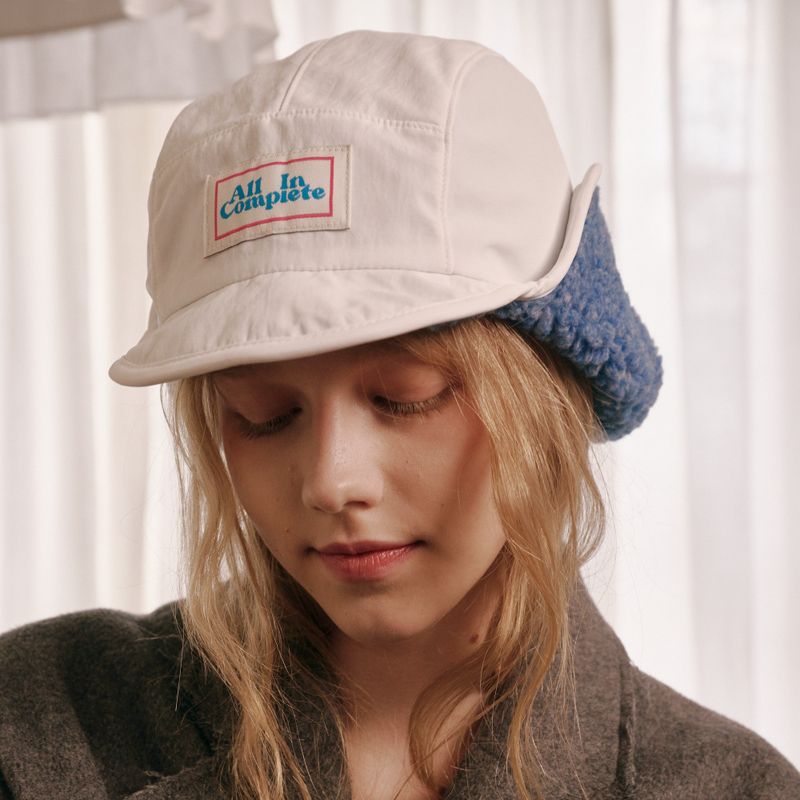 Sprinkle Teddy Reversible Trooper Hat (White)