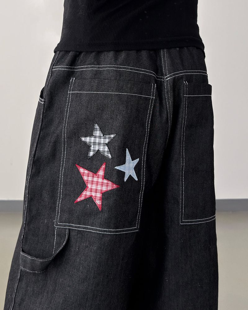 Stel Patch Bermuda Denim Pants
