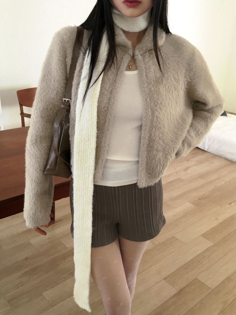 Lanpi slim knit muffler