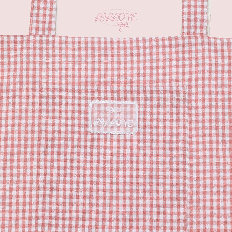 [by LILLOVE] cherrybell cotton bag (reversible)