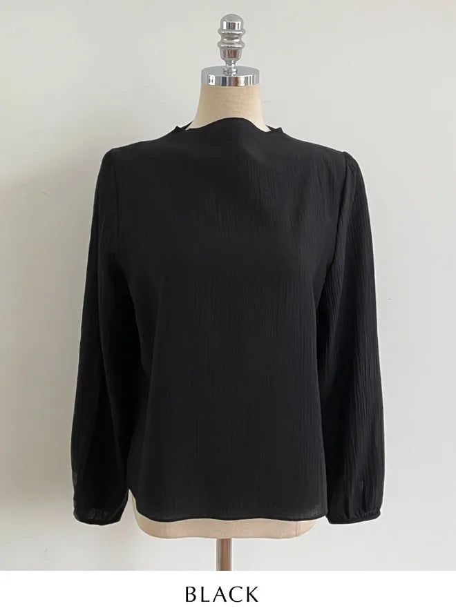Loha Half-Neck Puff Blouse