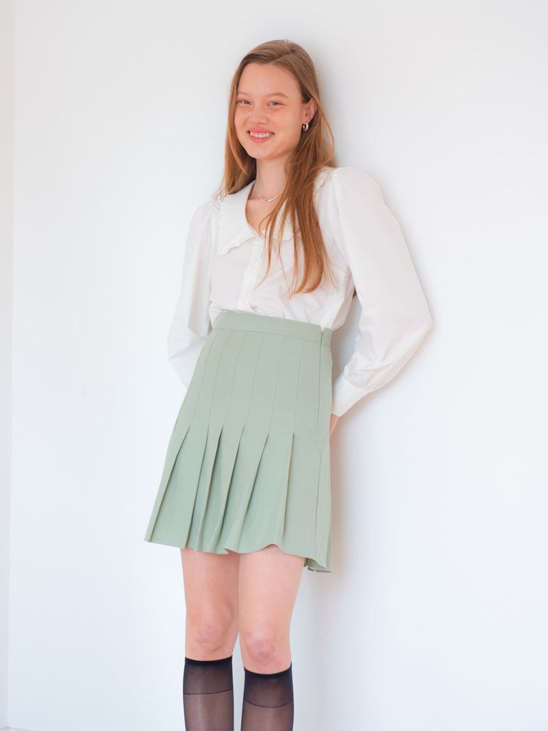 COTTON RUFFLE COLLAR BLOUSE_WHITE