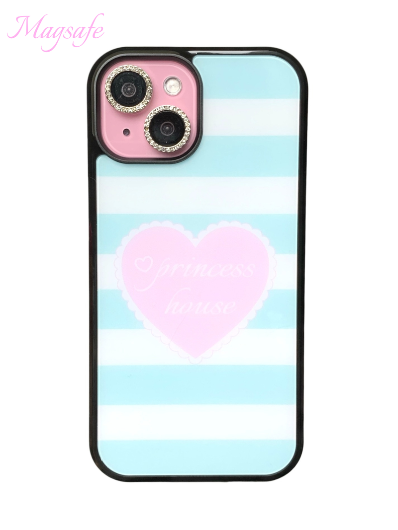 princess house(プリンセス ハウス)の「Whipping Stripe phone case - mint - magsafe(Smartphone Accessories)」