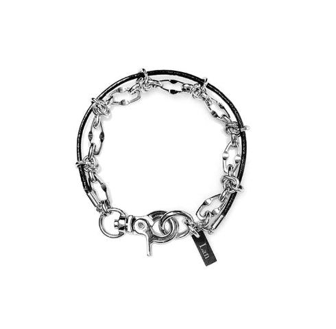 ULAN（ユレン）の「[LAN ARCHIVE] 027 Leather insert chain bracelet（Accessories）」