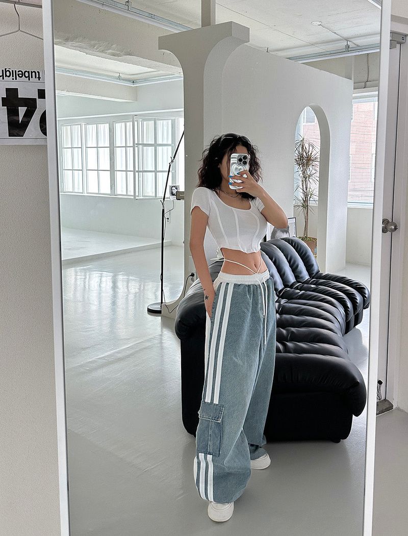Denim Half Unissex Pants