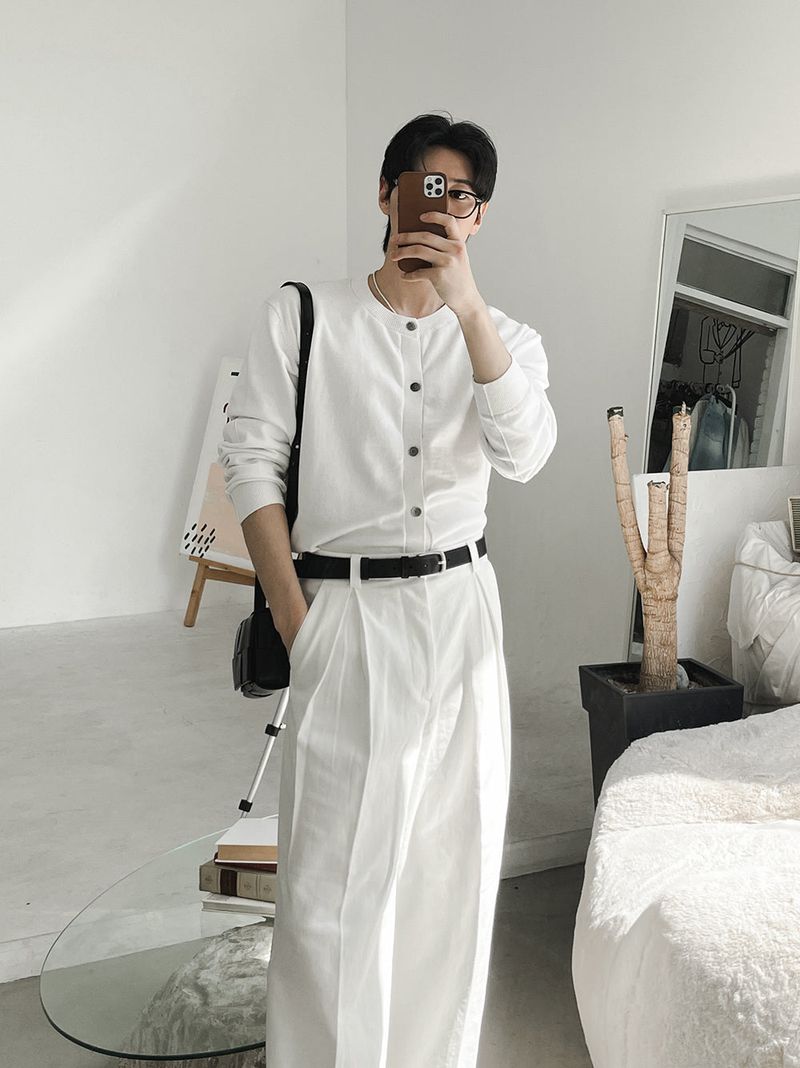 ASCLO Reverse Tuck Cotton Pants (4color)