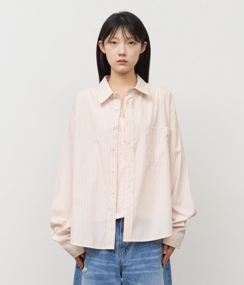 HIFIFNK(ハイファイファンク)の「Dress Multi Striped Shirt(Tops)」