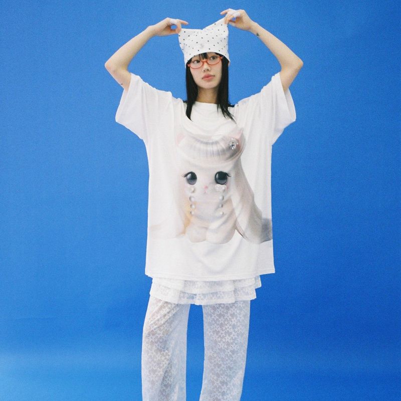 Don't Cry Aerocool T-shirt - WHITE