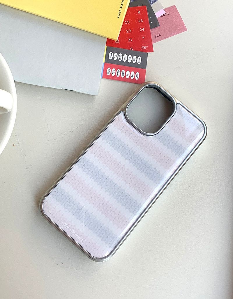 [MADE]モングル シルバー エポキシバンパー iPhoneケース