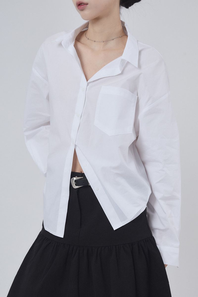 Raucohouse（ラウコハウス）の「Urban loose cotton shirt（Tops）」