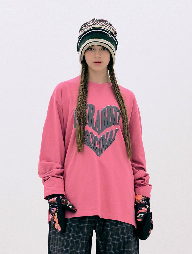 3D HEART BSRABBIT LONG SLEEVE