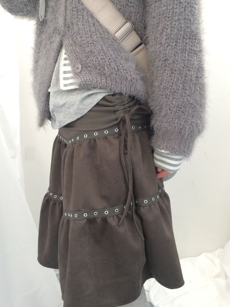 eyelet tier skirt